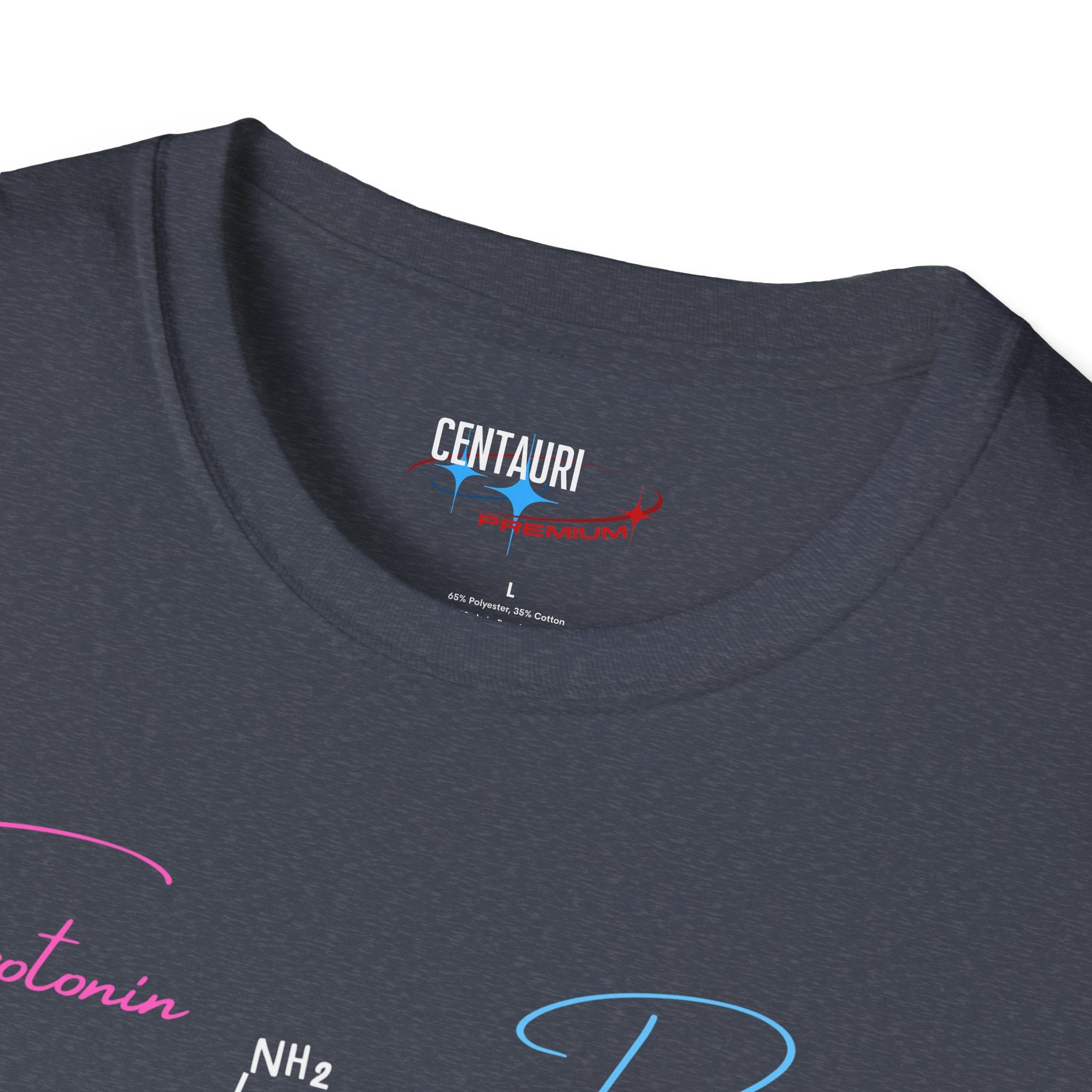 Serotonin and Dopamine molecular diagrams T-Shirt | Neuroscience chemistry tee