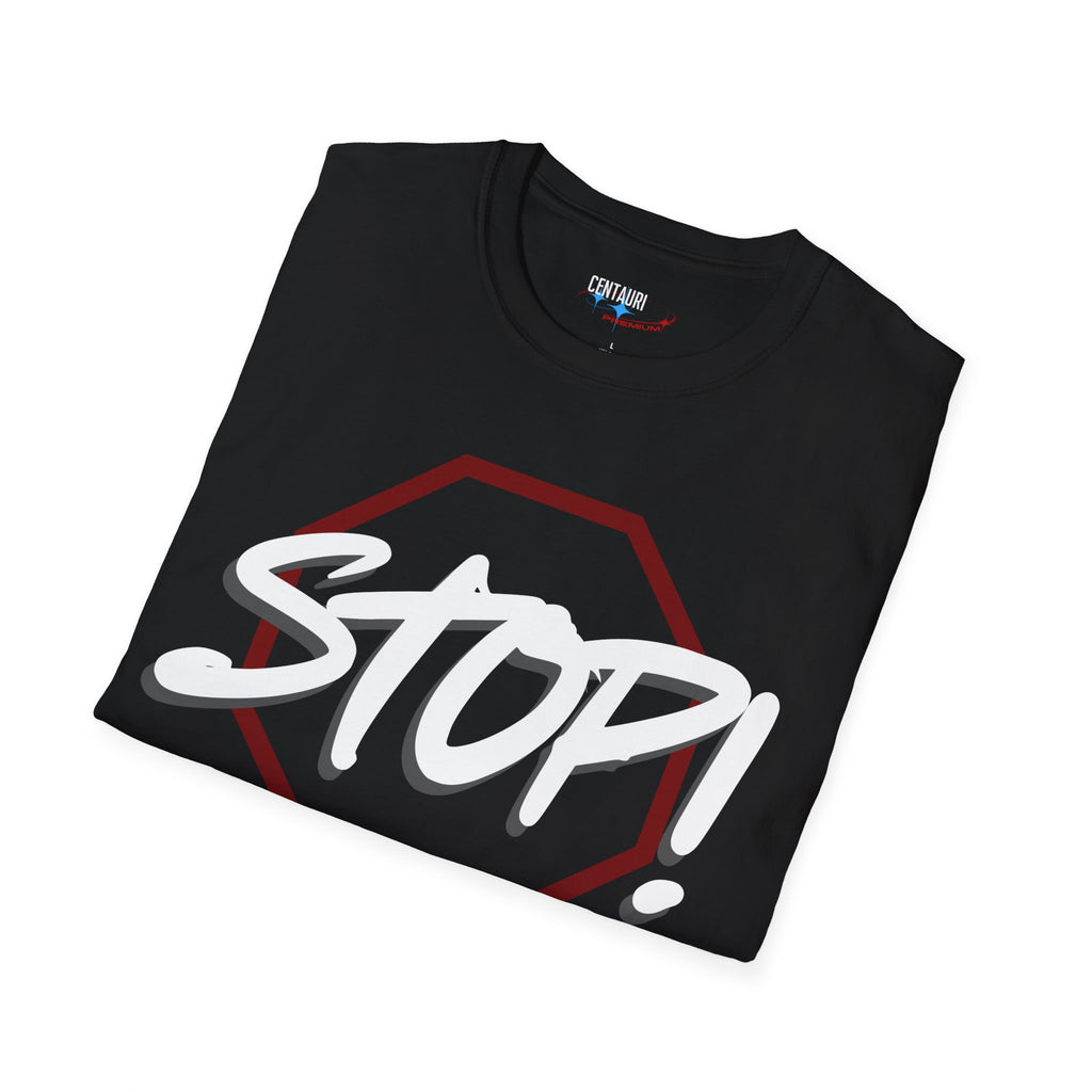 Stop! Hold on Wait Overthinker T-Shirt | Funny Anxiety Graphic Tee