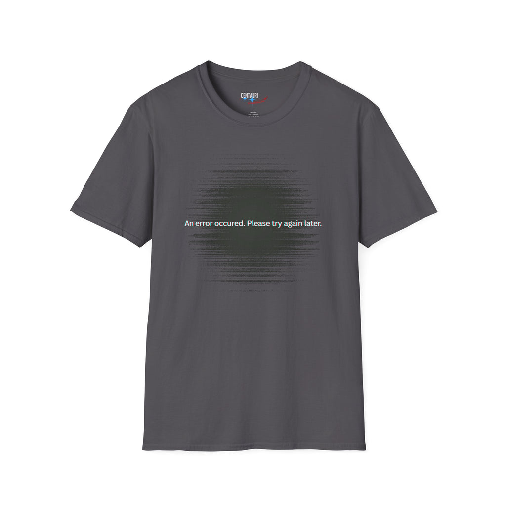 An Error Occurred T-Shirt | Glitch Tech Tee, Computer Message