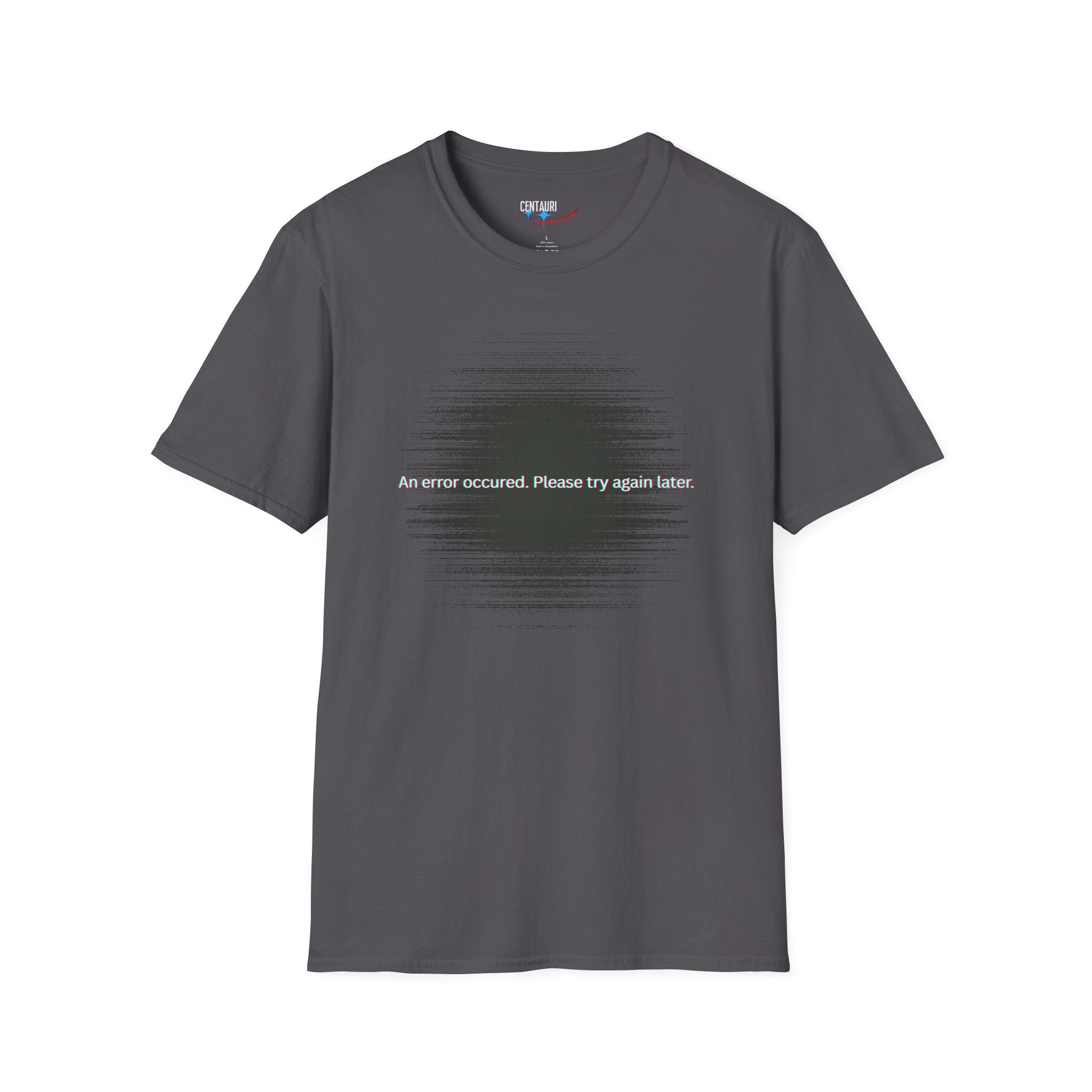 An Error Occurred T-Shirt | Glitch Tech Tee, Computer Message