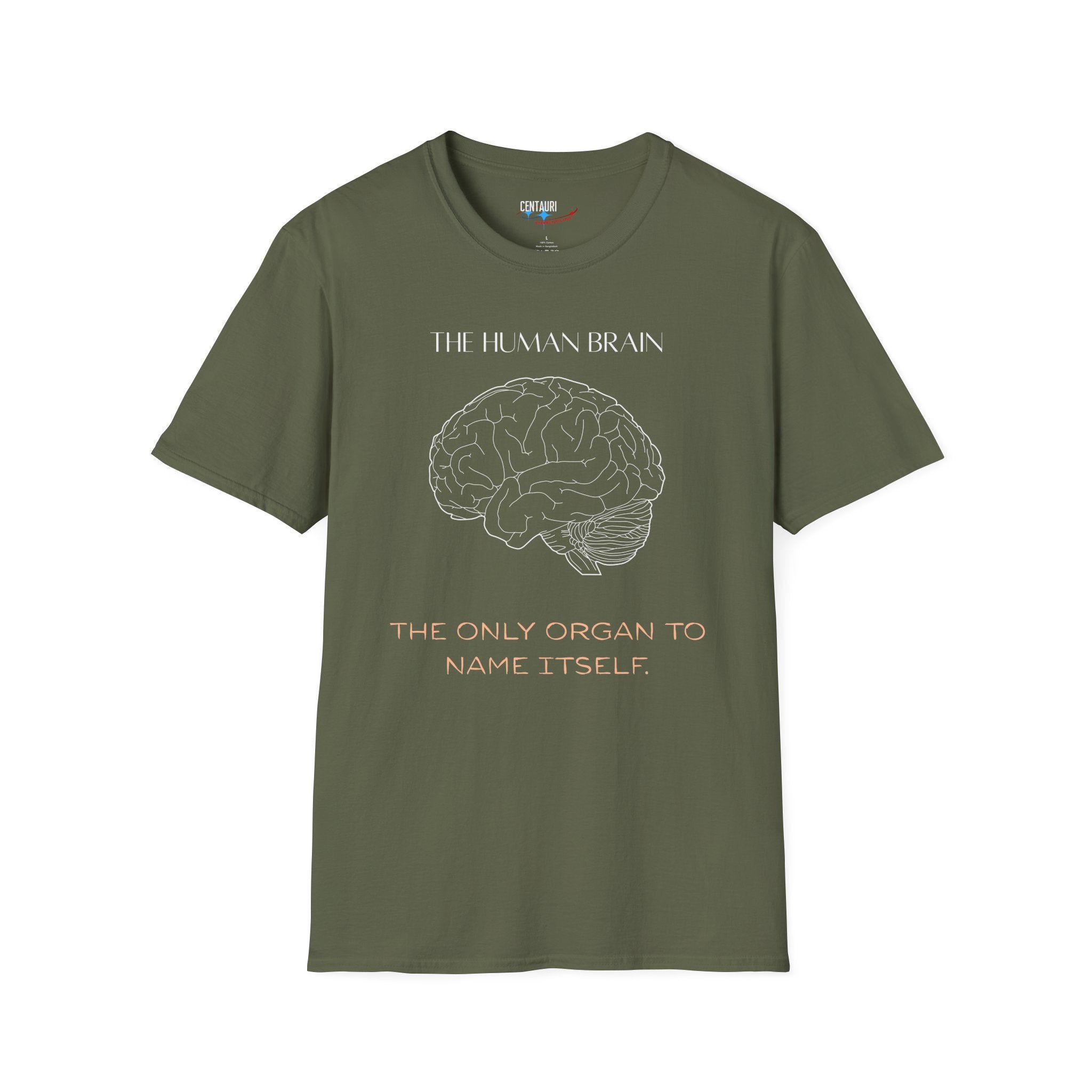 The Human Brain illustration T-Shirt | anatomy, science quote