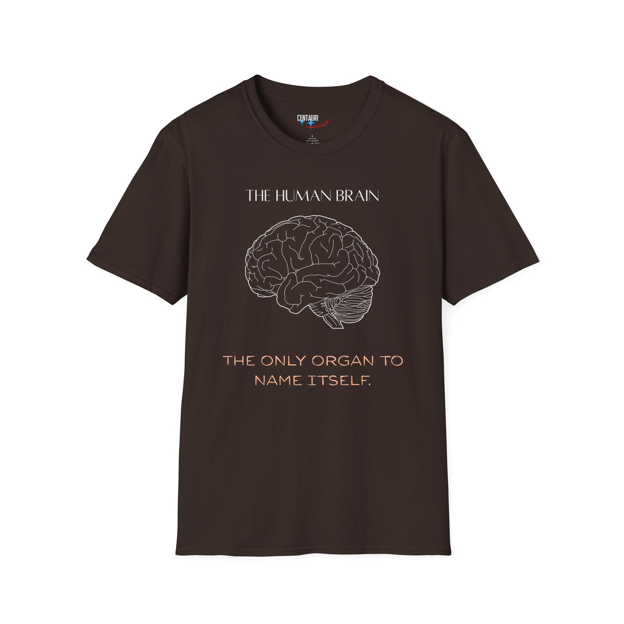 The Human Brain illustration T-Shirt | anatomy, science quote
