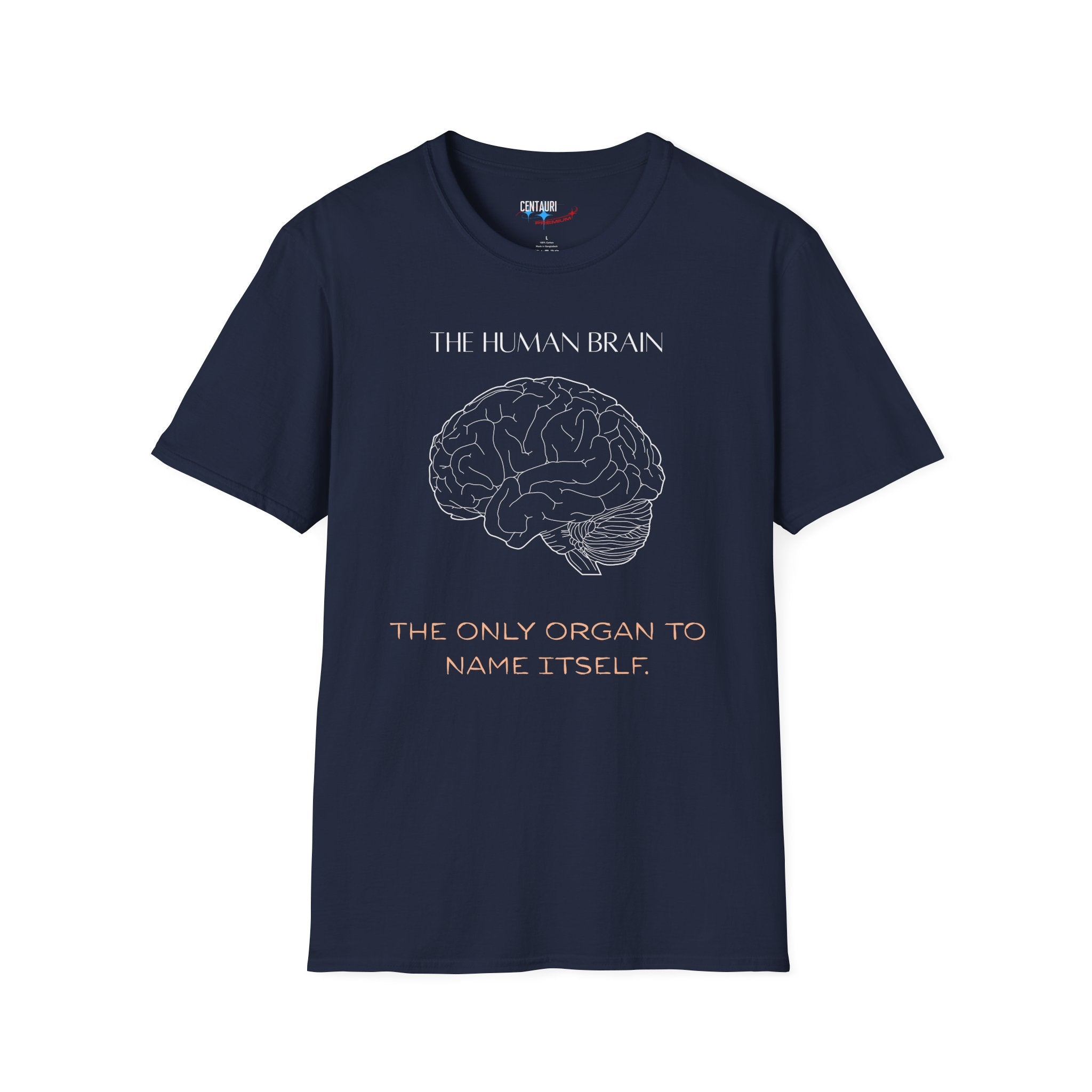 The Human Brain illustration T-Shirt | anatomy, science quote