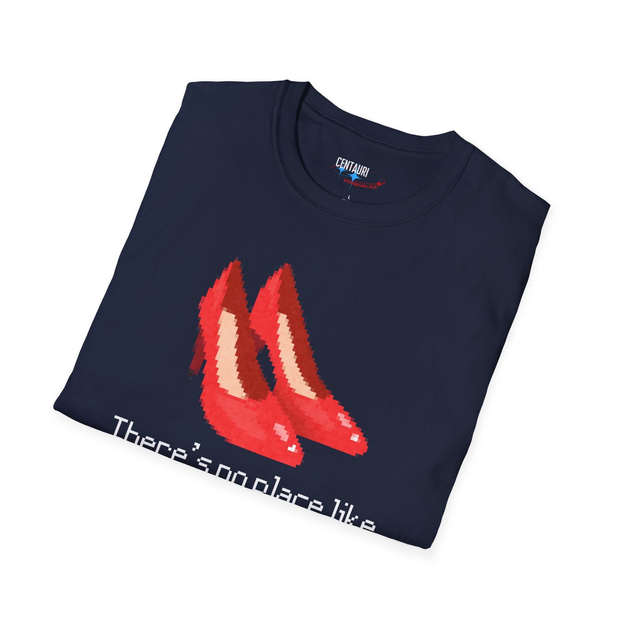 Pixelated Ruby Slippers Theres no place like 127.0.0.1 T-Shirt | Geek Wizardry