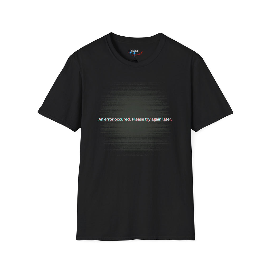 An Error Occurred T-Shirt | Glitch Tech Tee, Computer Message