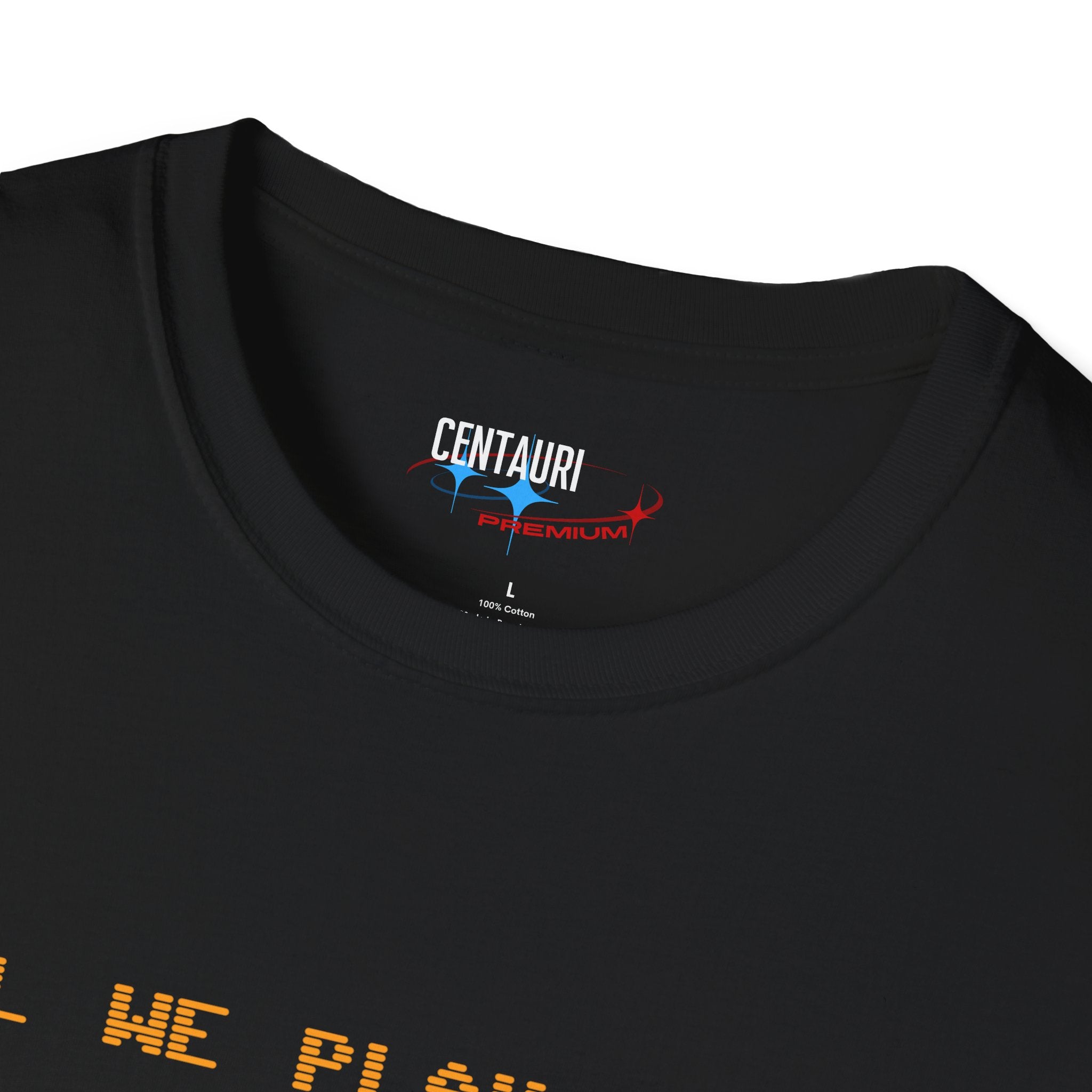 Shall We Play a Game? Amber CRT Text T-Shirt | WarGames Retro AI Tee