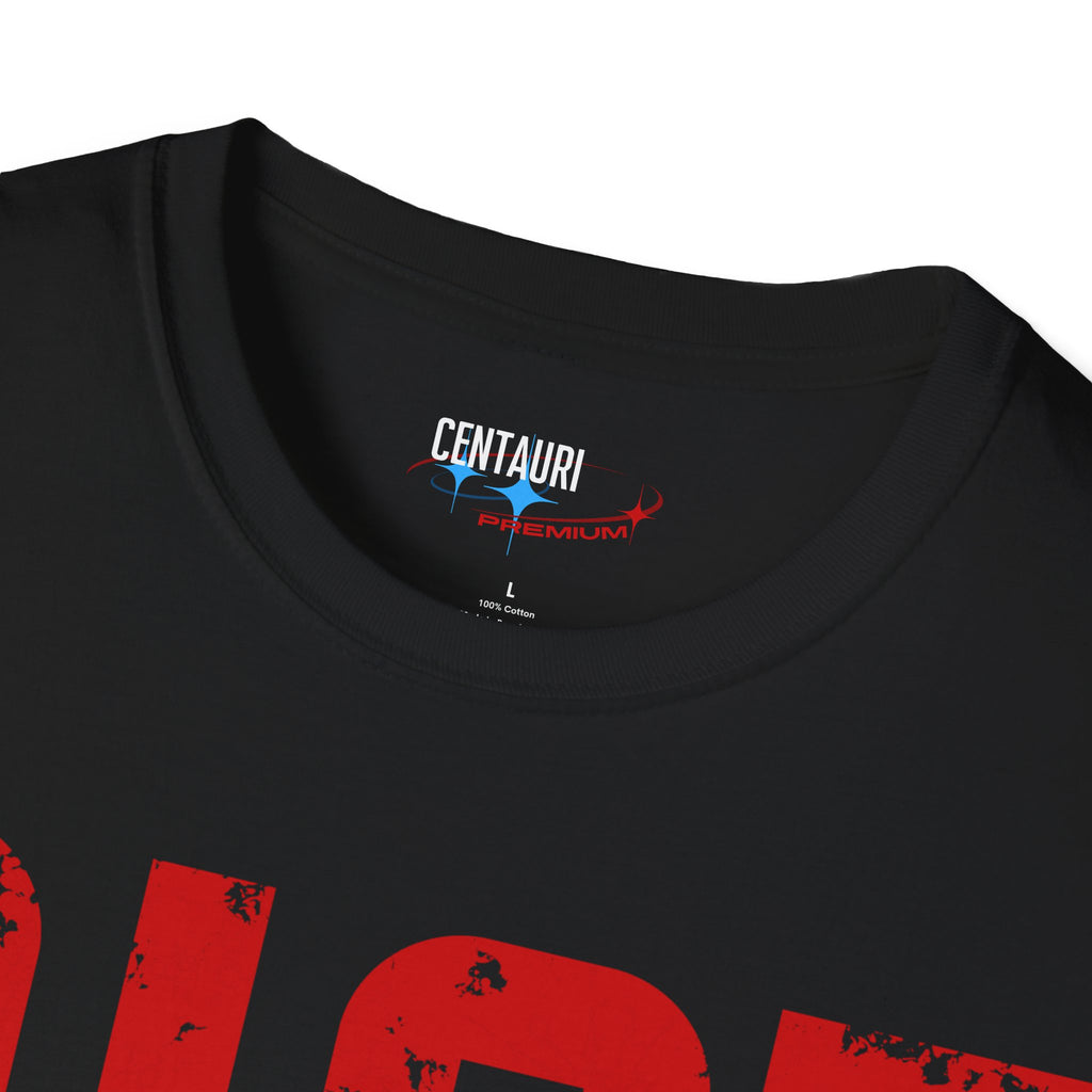 Riot Distressed Text T-Shirt | Red Riot Graphic Tee, Urban Streetwear