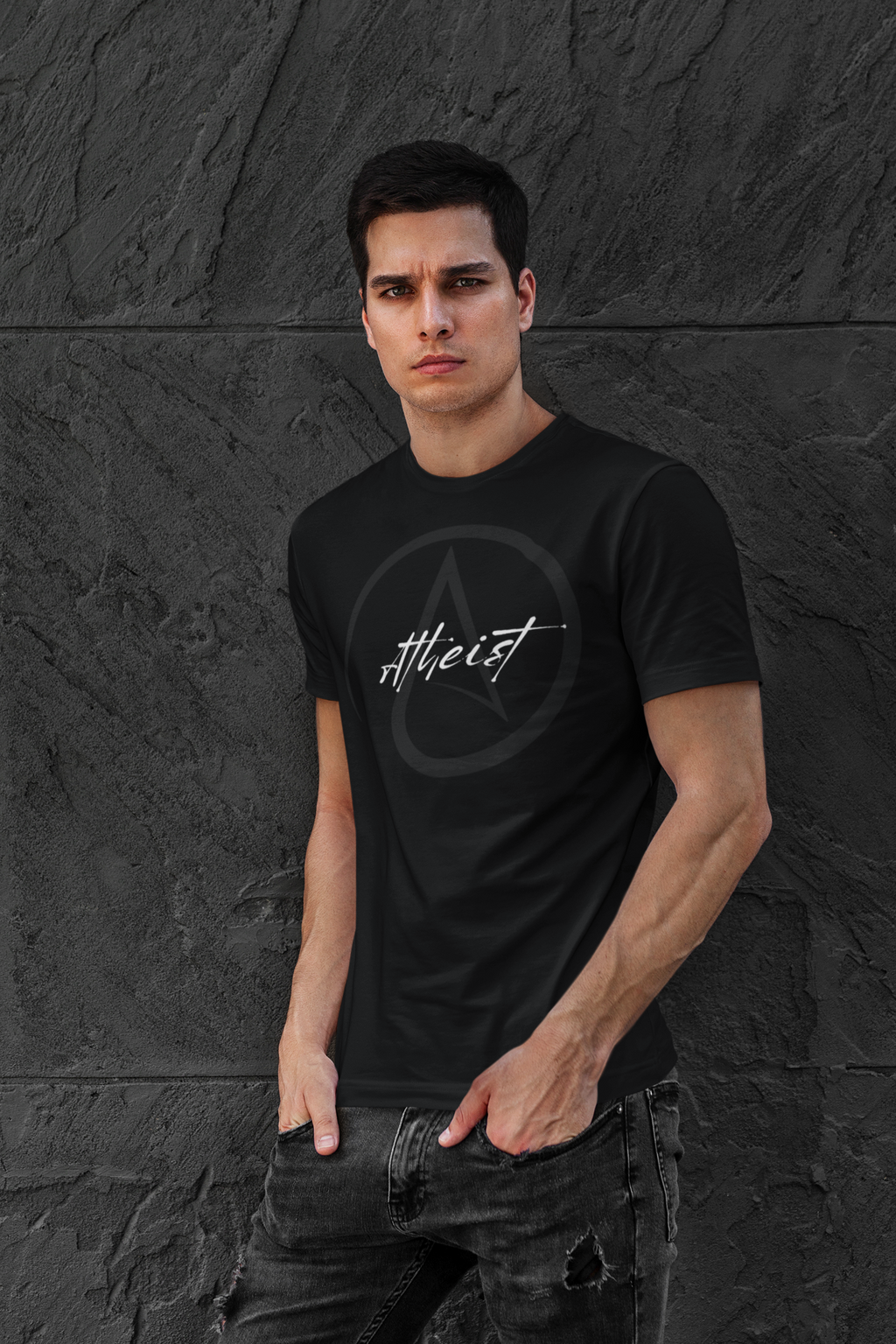 Atheist Chevron Symbol T-Shirt | Secular Atheism Tee