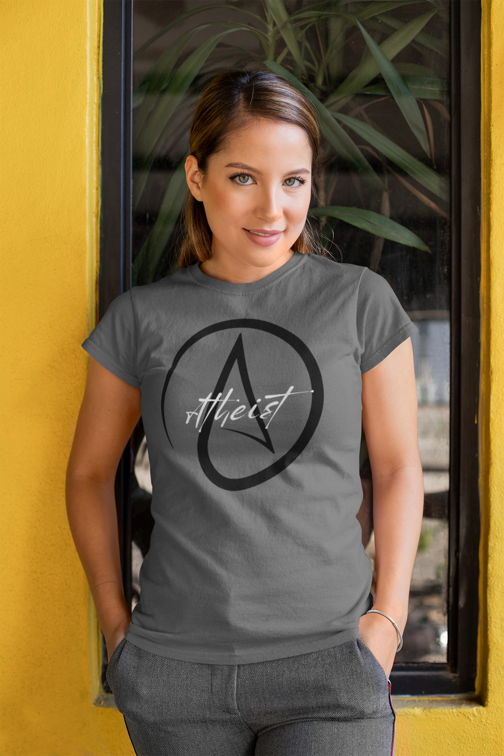Atheist Chevron Symbol T-Shirt | Secular Atheism Tee