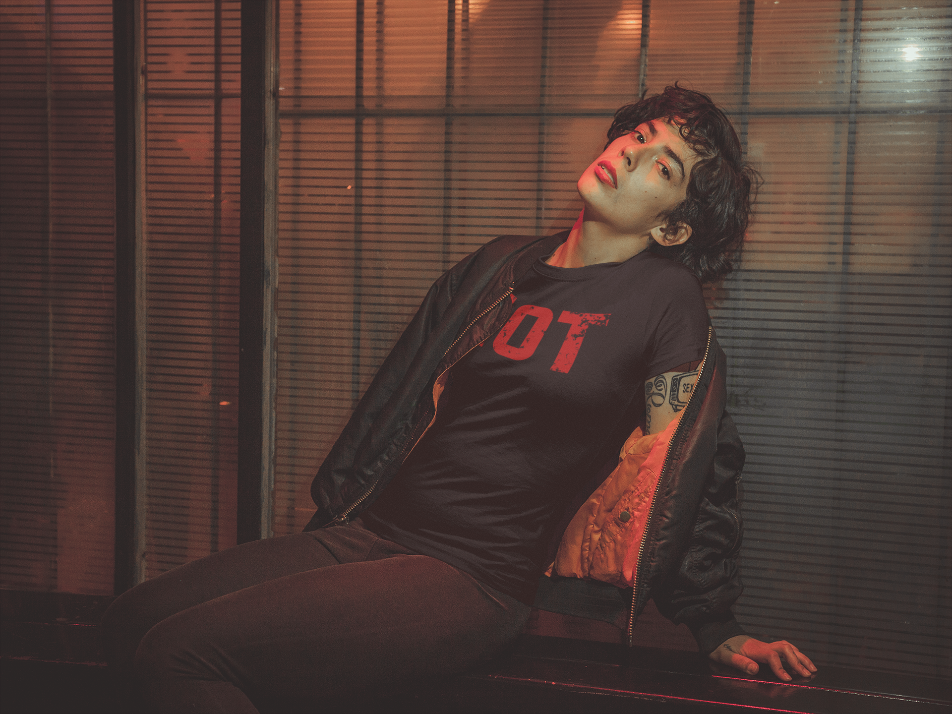 Riot Distressed Text T-Shirt | Red Riot Graphic Tee, Urban Streetwear