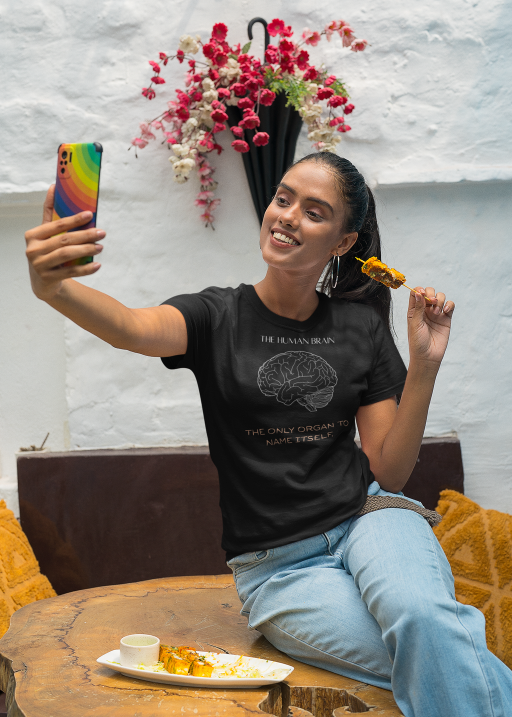 The Human Brain illustration T-Shirt | anatomy, science quote
