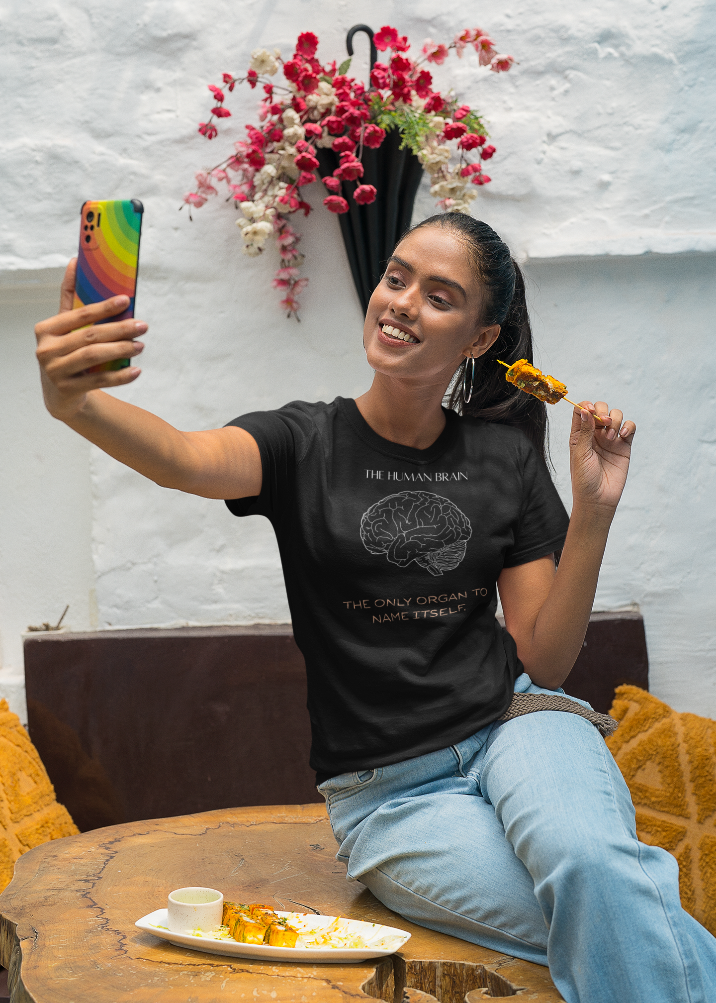 The Human Brain illustration T-Shirt | anatomy, science quote