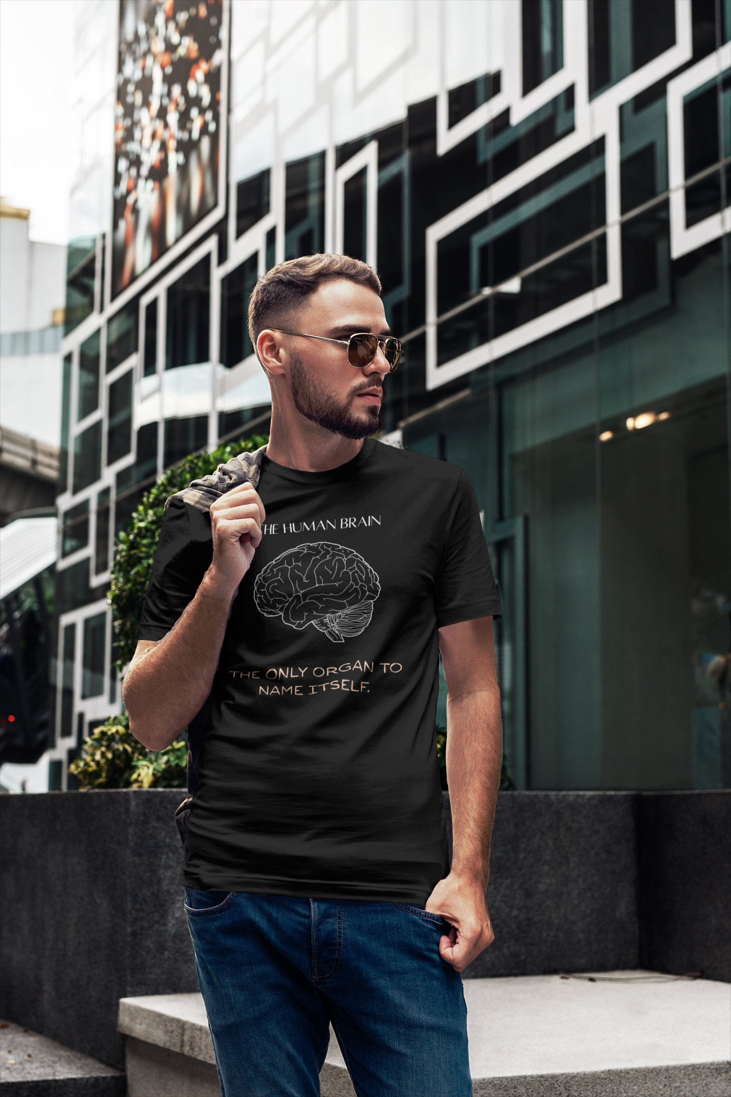 The Human Brain illustration T-Shirt | anatomy, science quote