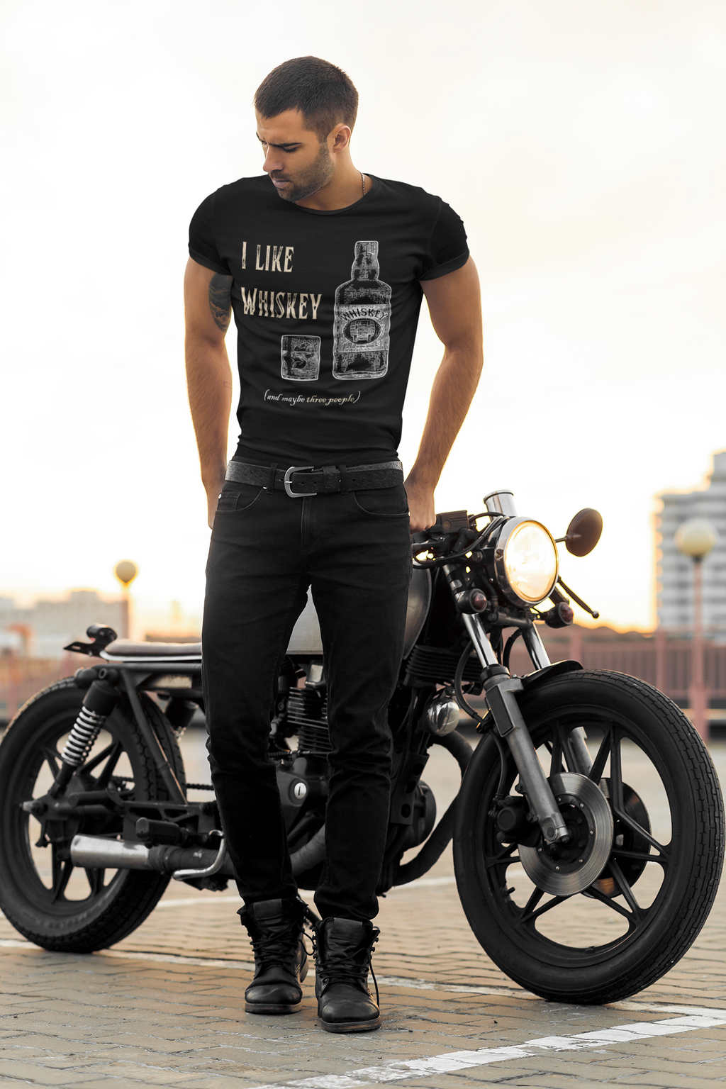 I Like Whiskey shirt | T-Shirt, Whiskey Bottle Graphic