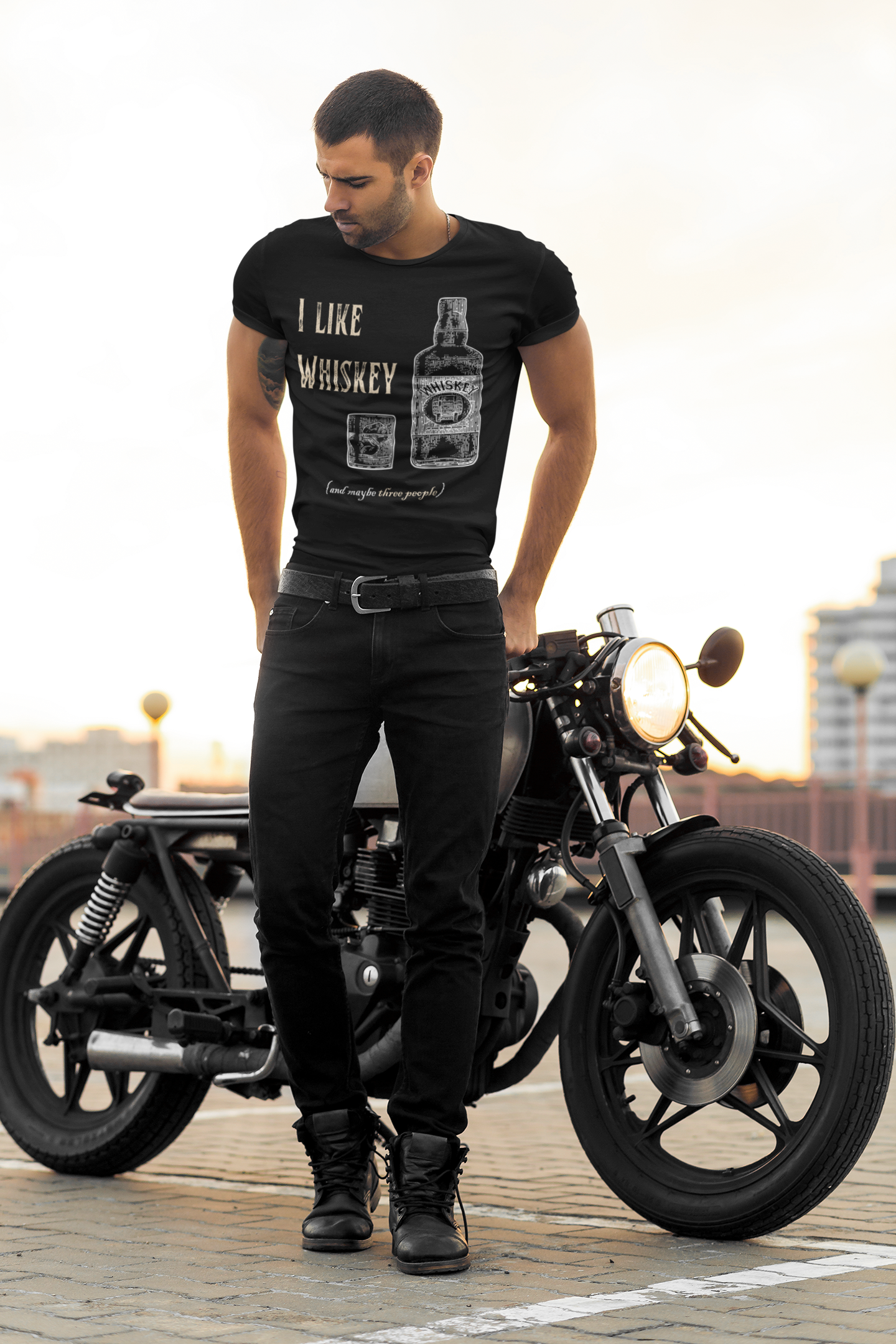 I Like Whiskey shirt | T-Shirt, Whiskey Bottle Graphic