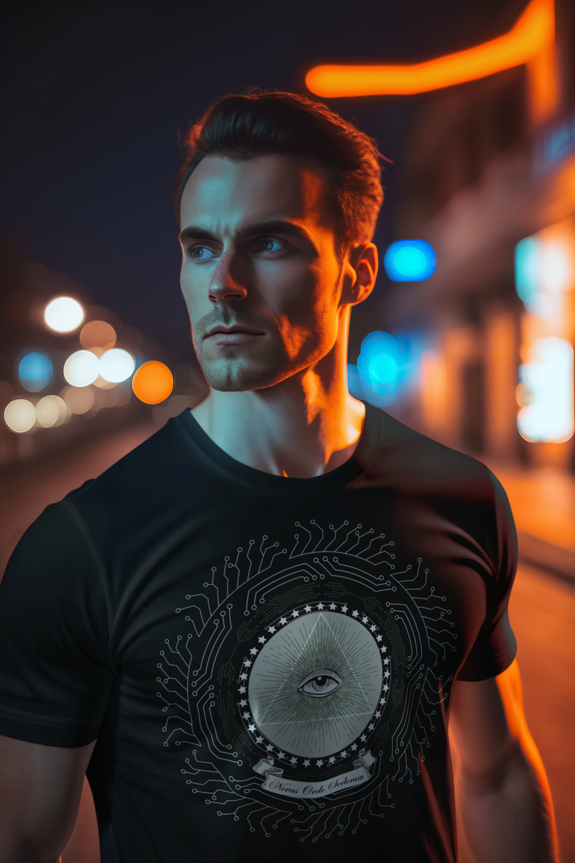 Eye of Providence Circuitry Shirt | Dollar Bill to Digital Tech