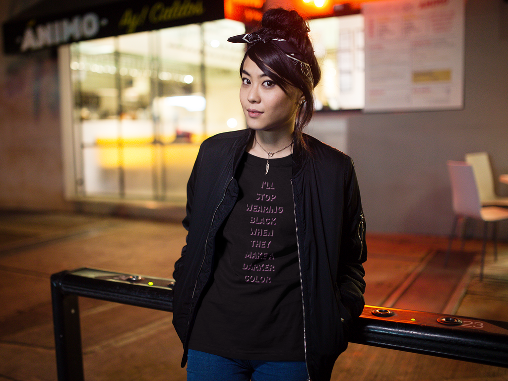 I'll Stop Wearing Black When They Make a Darker Color T-Shirt | Goth, Minimalist