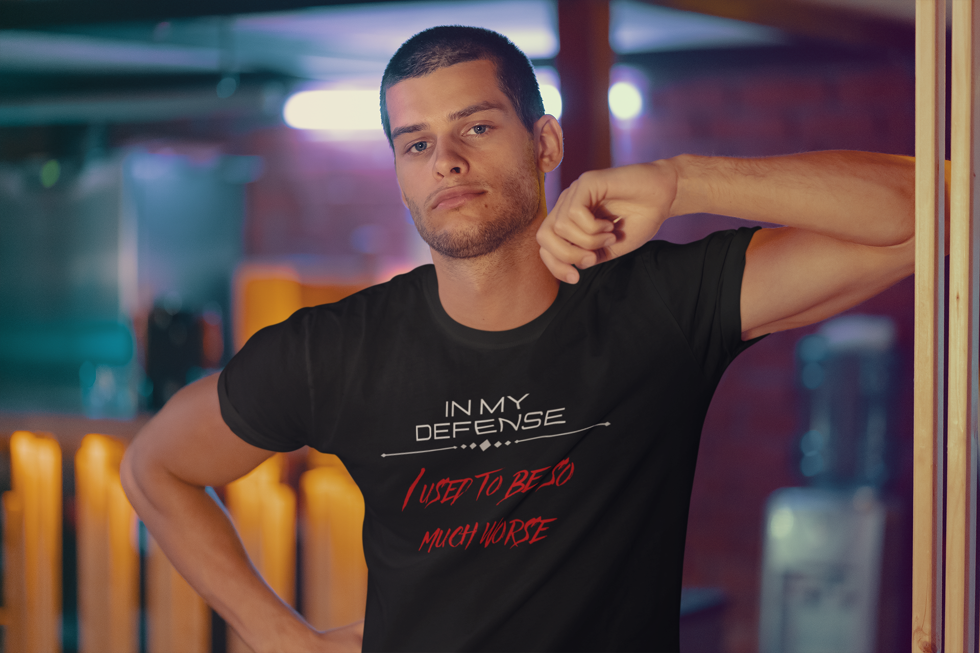 In My Defense I Used To Be So Much Worse T-Shirt | Funny Sarcastic Quote