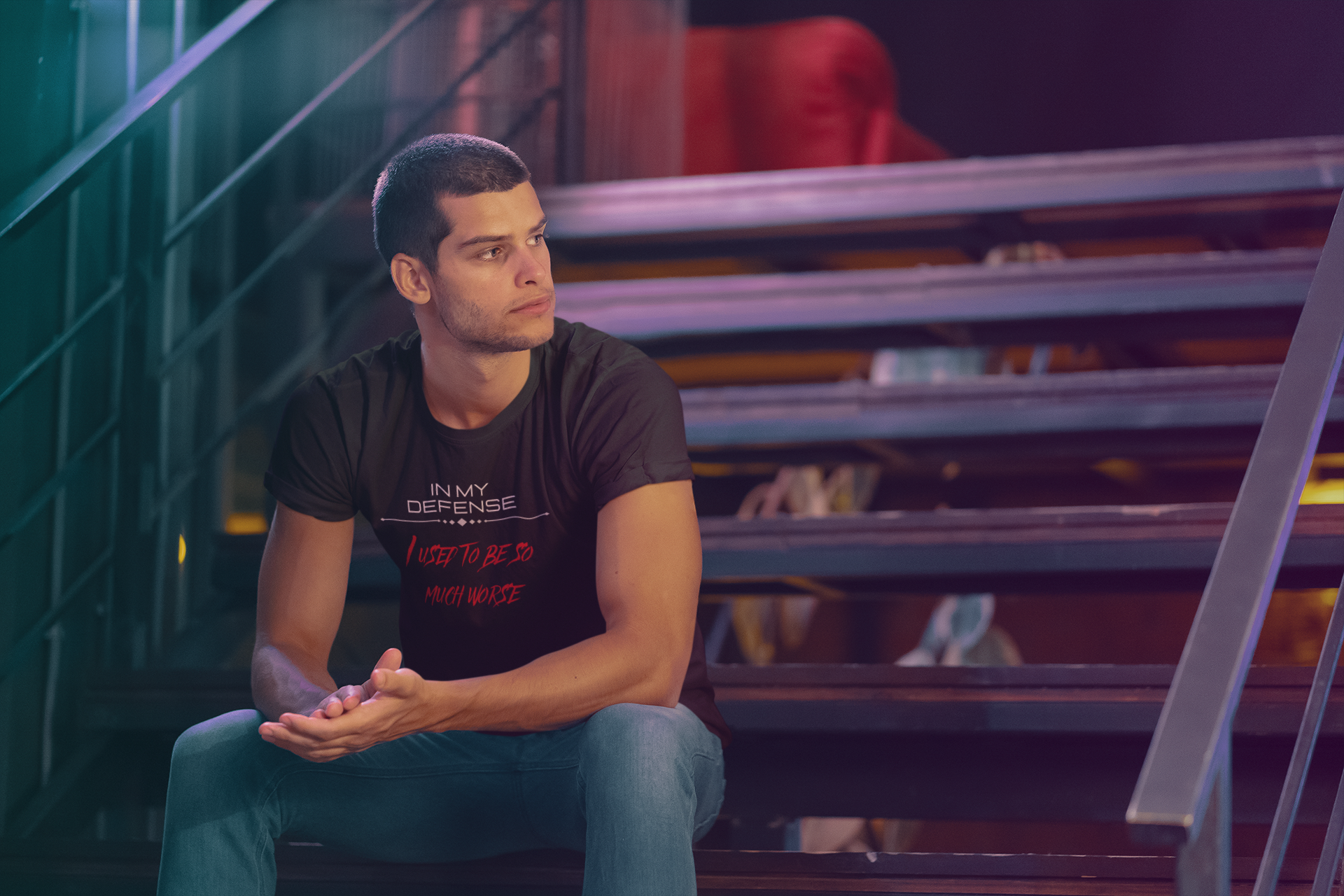 In My Defense I Used To Be So Much Worse T-Shirt | Funny Sarcastic Quote