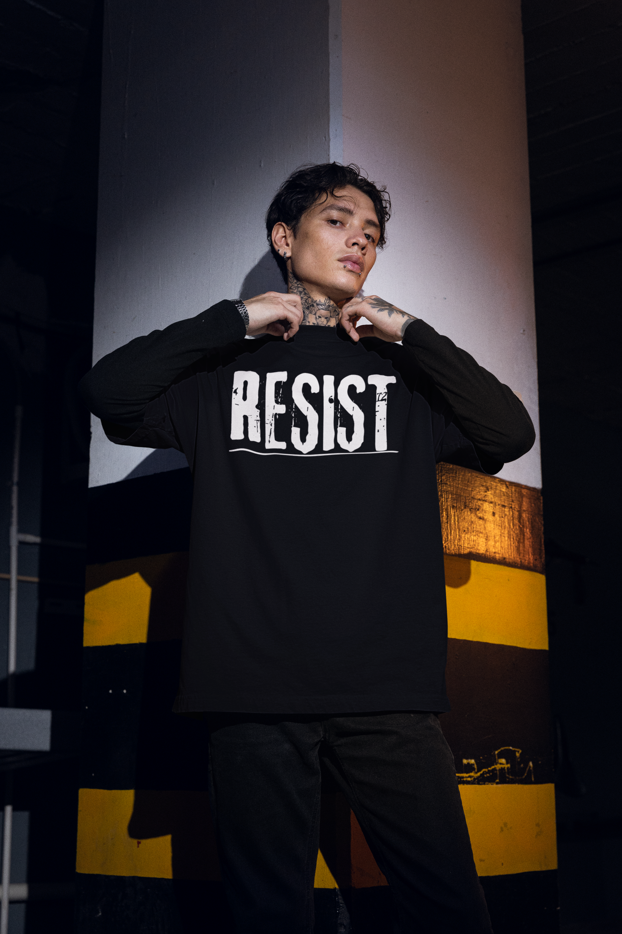 RESIST distressed bold typography T-Shirt | Political Protest Shirt