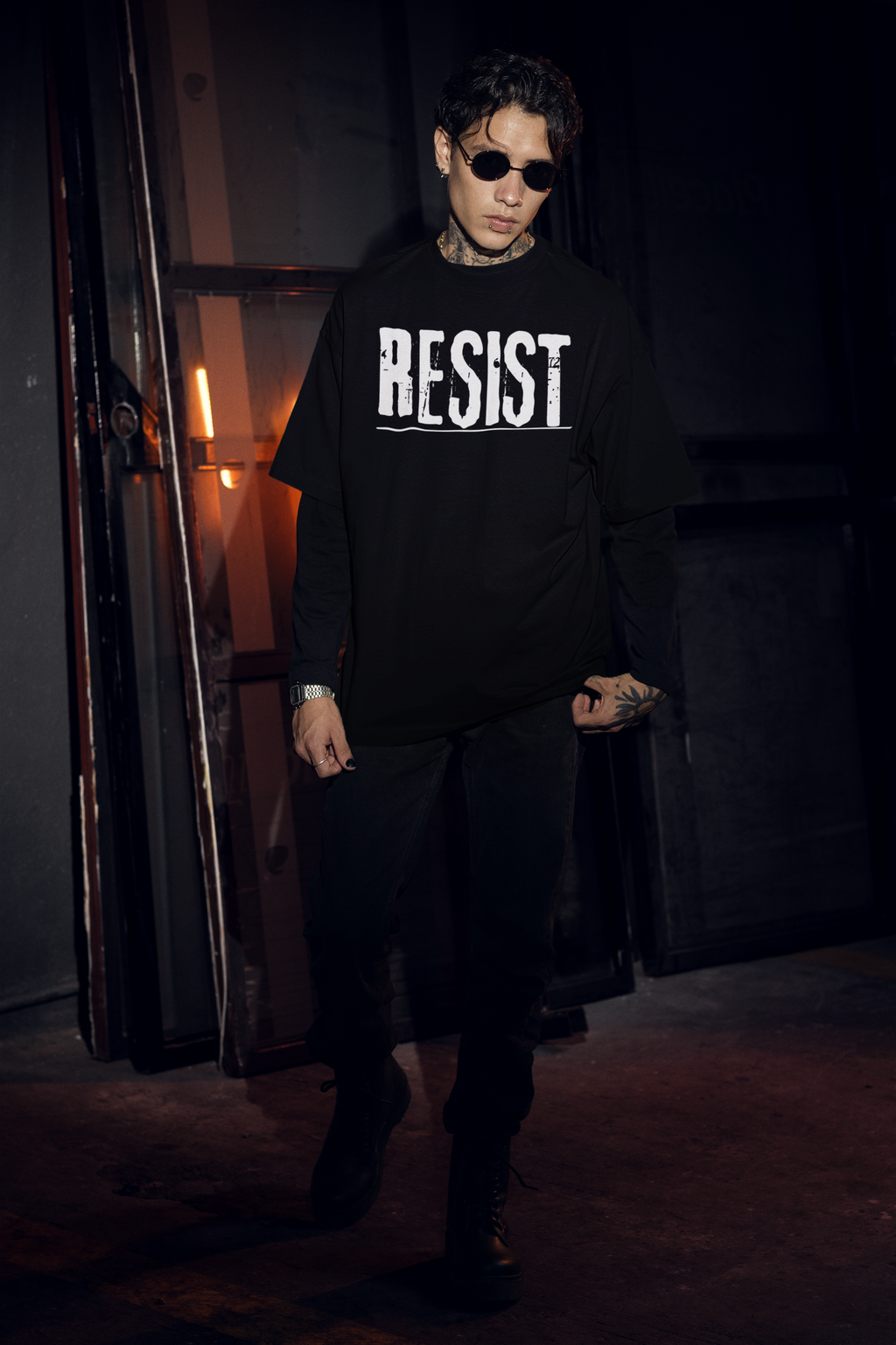 RESIST distressed bold typography T-Shirt | Political Protest Shirt