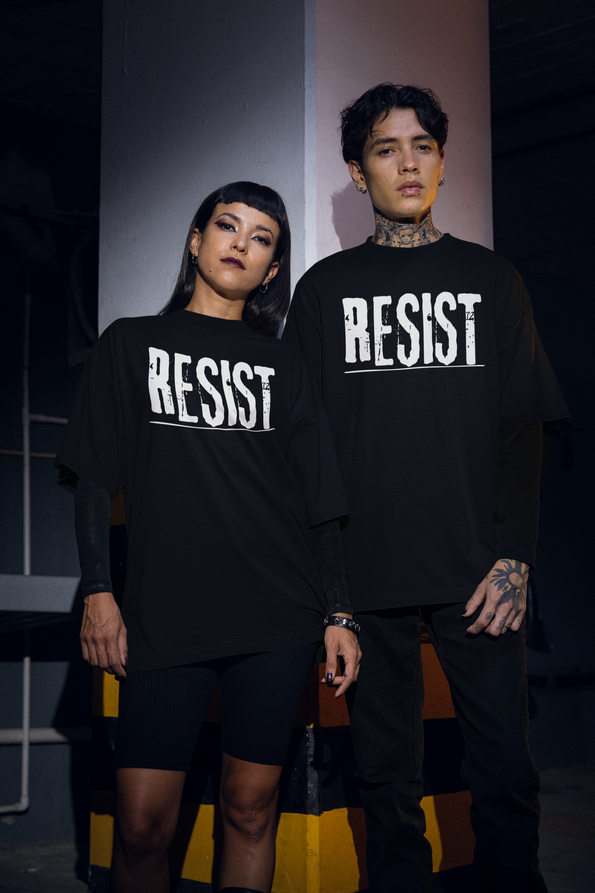 RESIST distressed bold typography T-Shirt | Political Protest Shirt