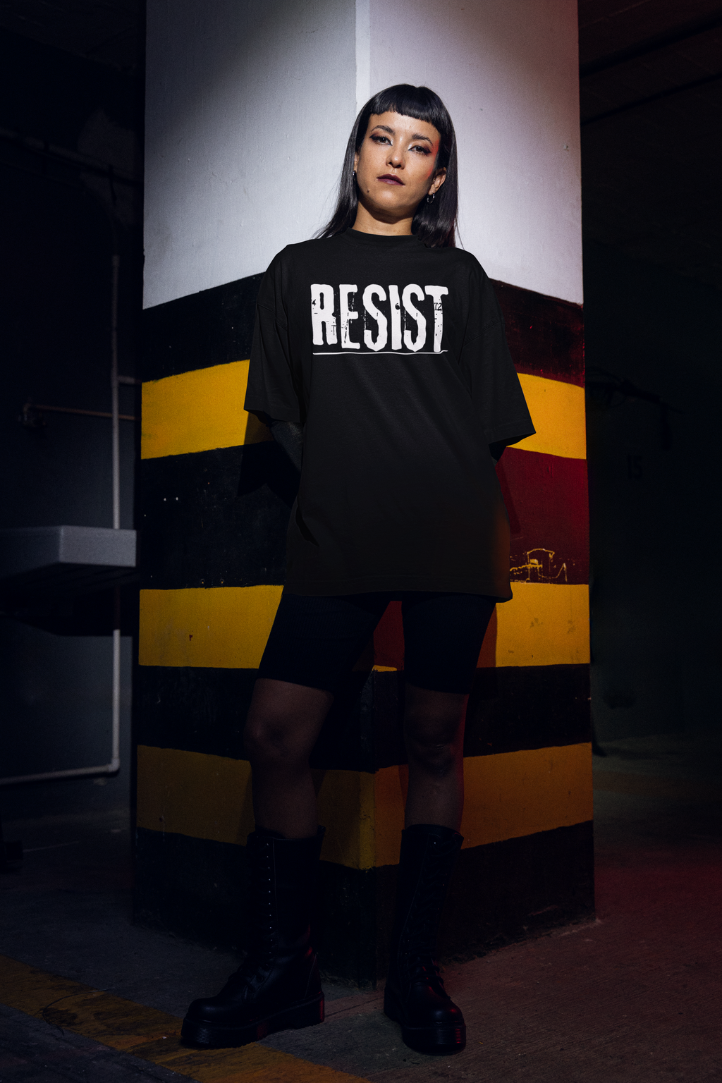 RESIST distressed bold typography T-Shirt | Political Protest Shirt