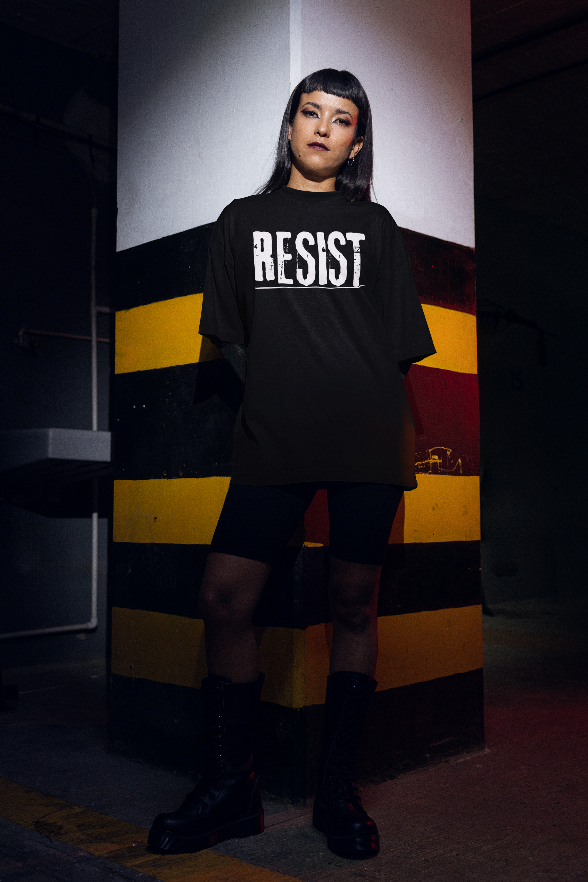 RESIST distressed bold typography T-Shirt | Political Protest Shirt