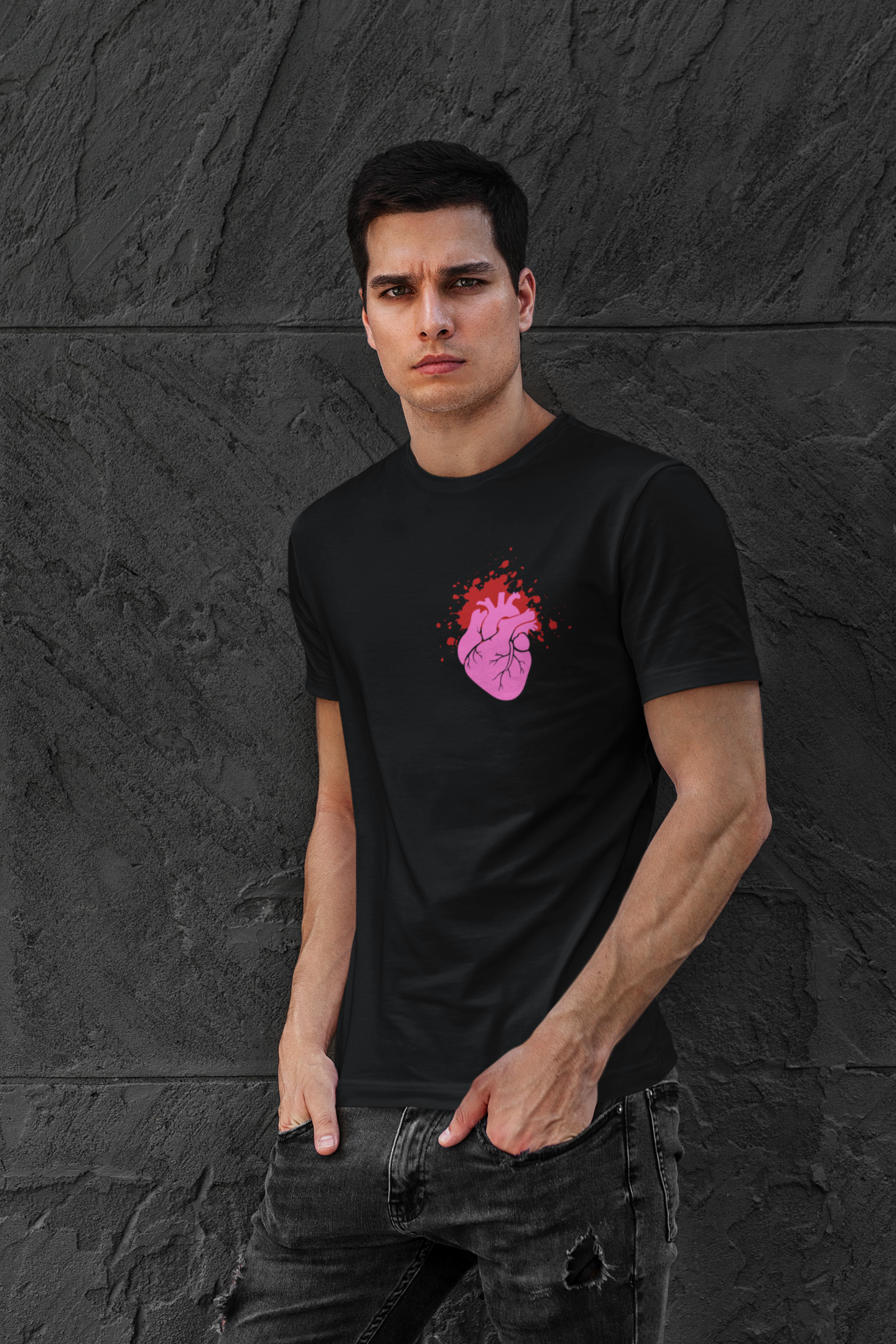 Bloody Heart Shirt | Medical Heart Illustration T-Shirt