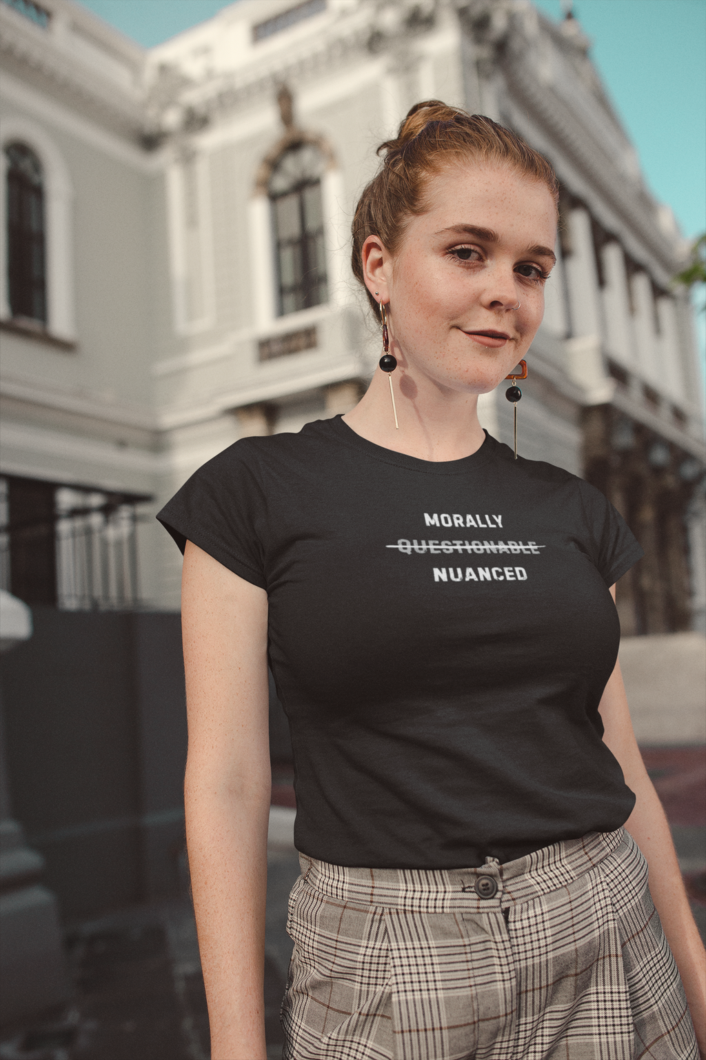 Morally ~Questionable~ Nuanced T-Shirt | Black Tee