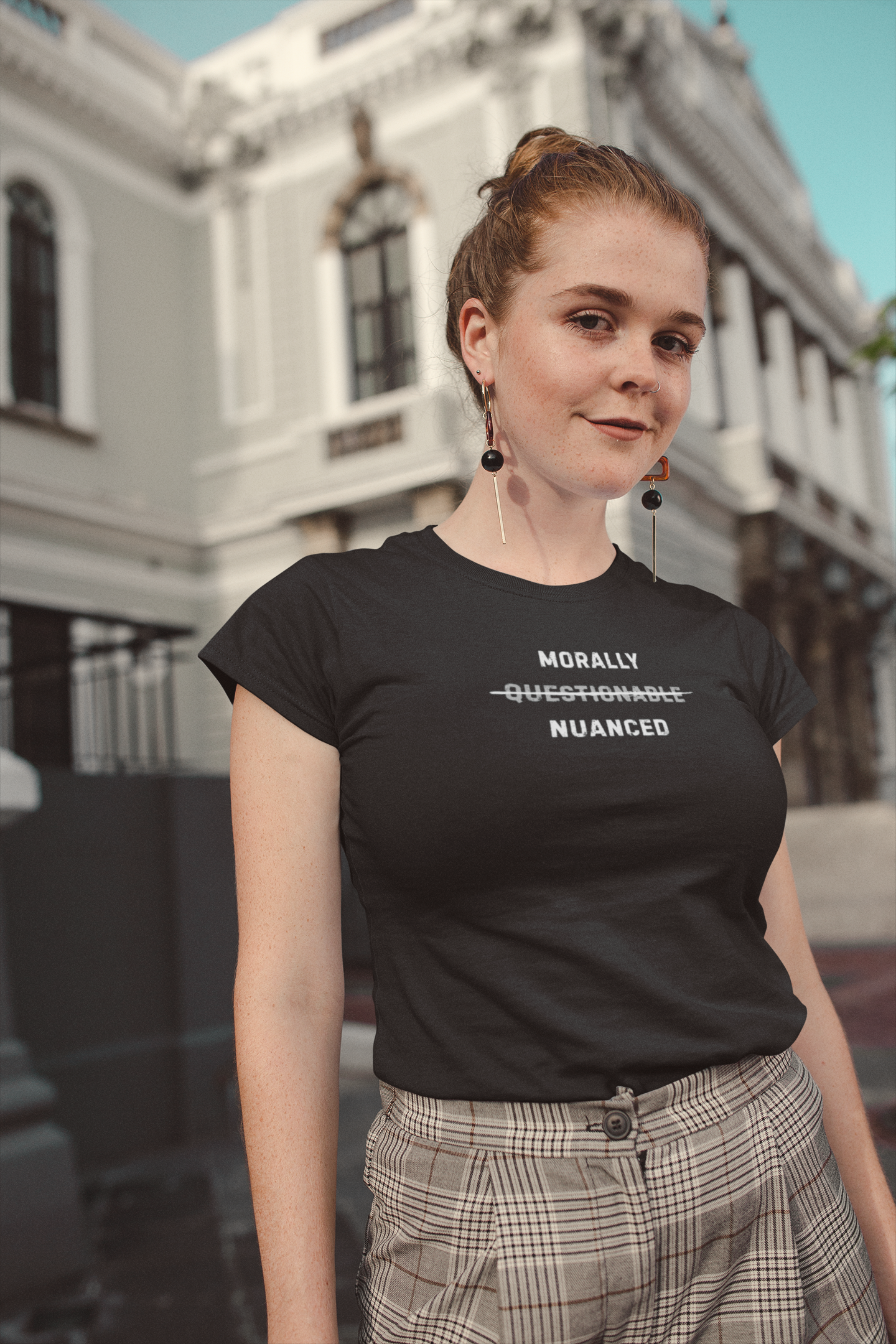 Morally ~Questionable~ Nuanced T-Shirt | Black Tee