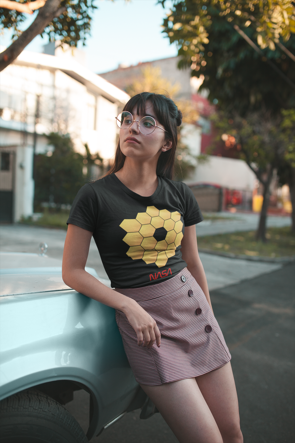 James Webb Hexagonal Mirror NASA T-Shirt