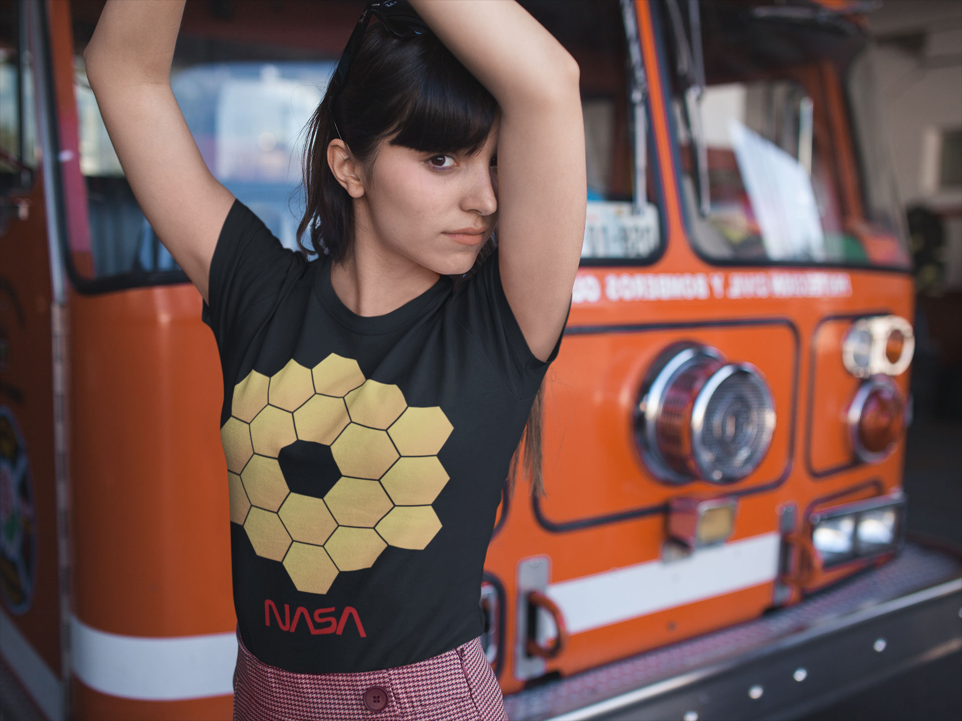 James Webb Hexagonal Mirror NASA T-Shirt