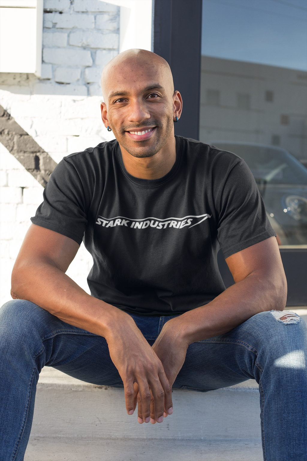 Stark Industries Logo T-Shirt | Black Graphic Tee