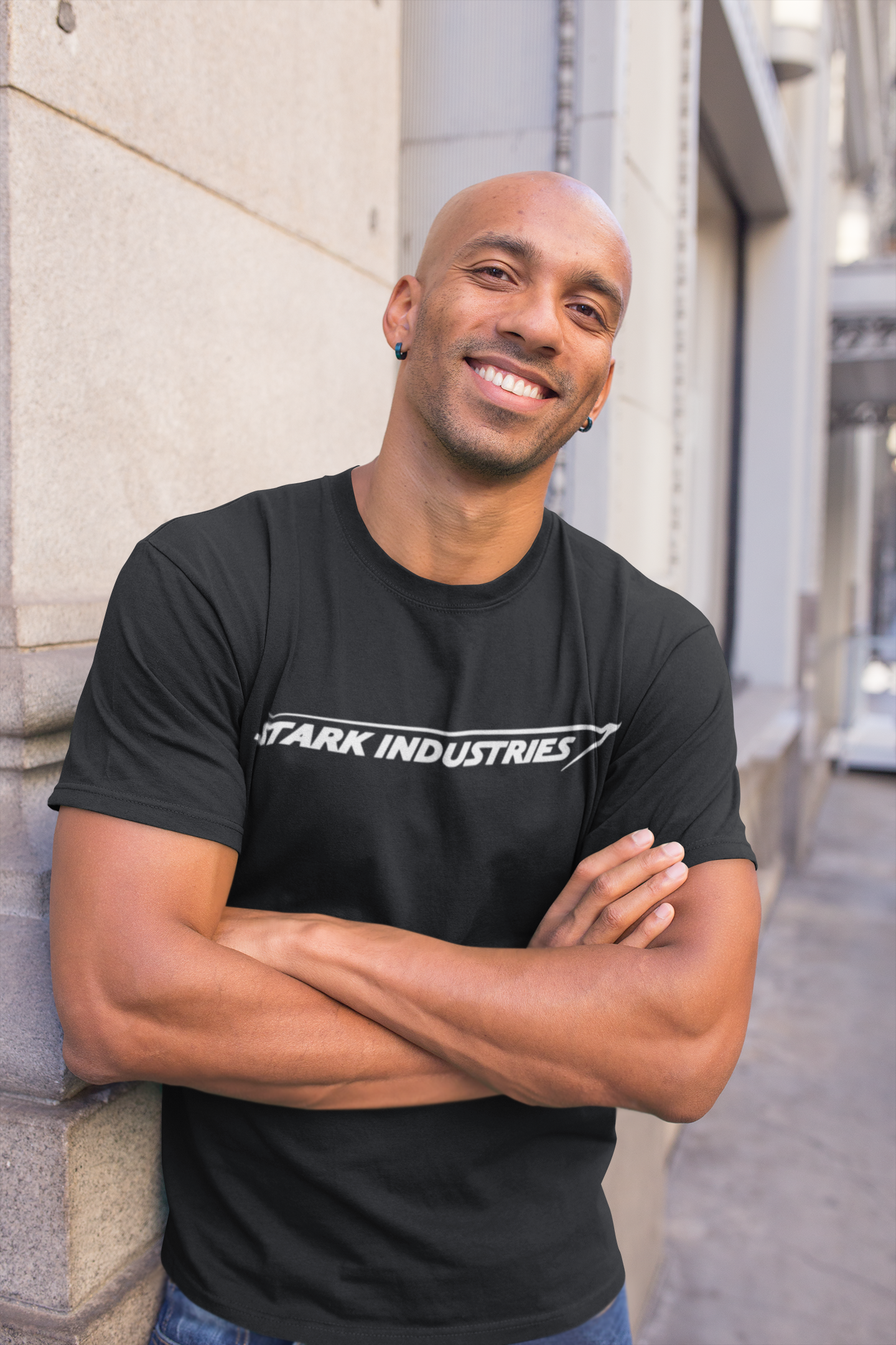 Stark Industries Logo T-Shirt | Black Graphic Tee