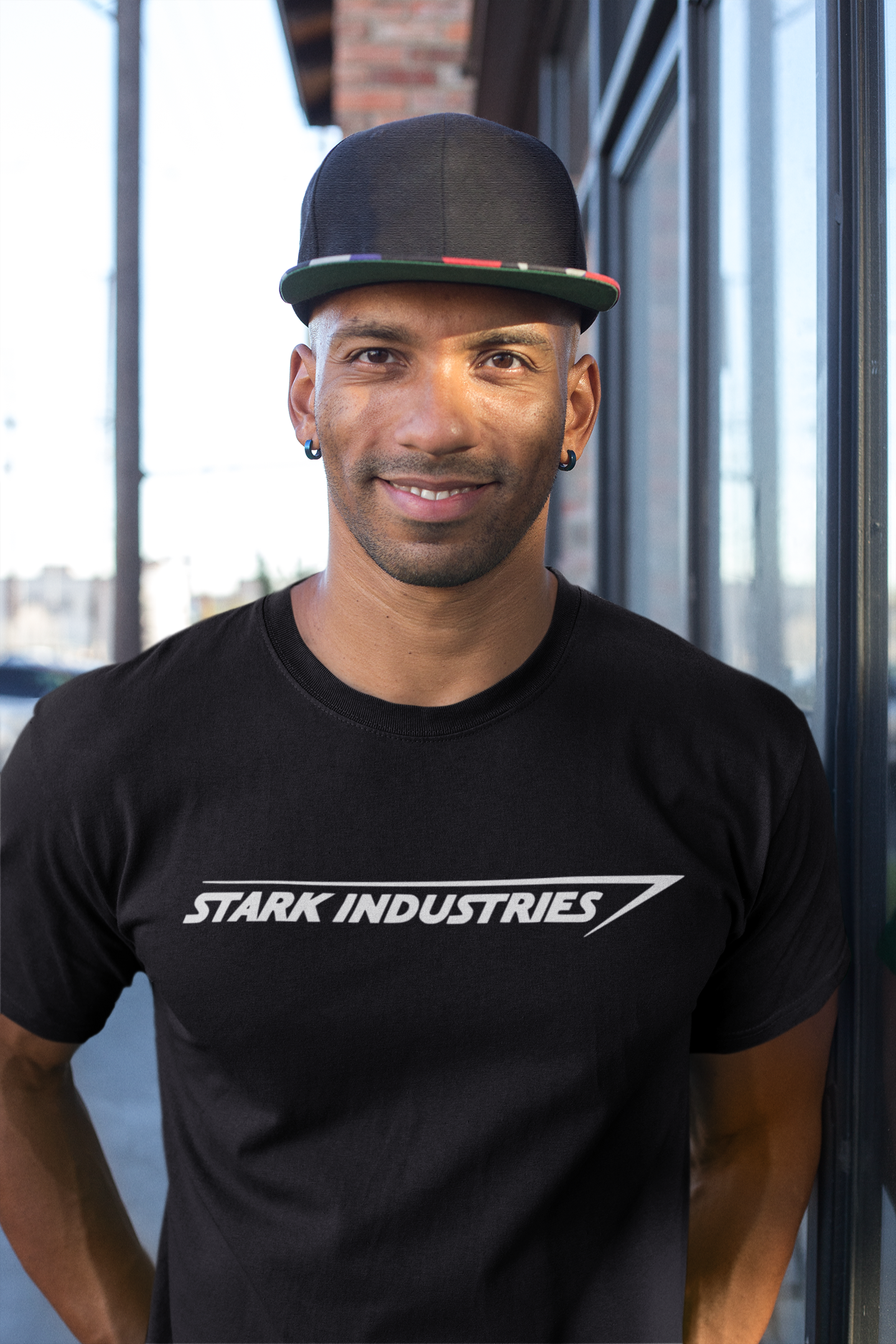 Stark Industries Logo T-Shirt | Black Graphic Tee