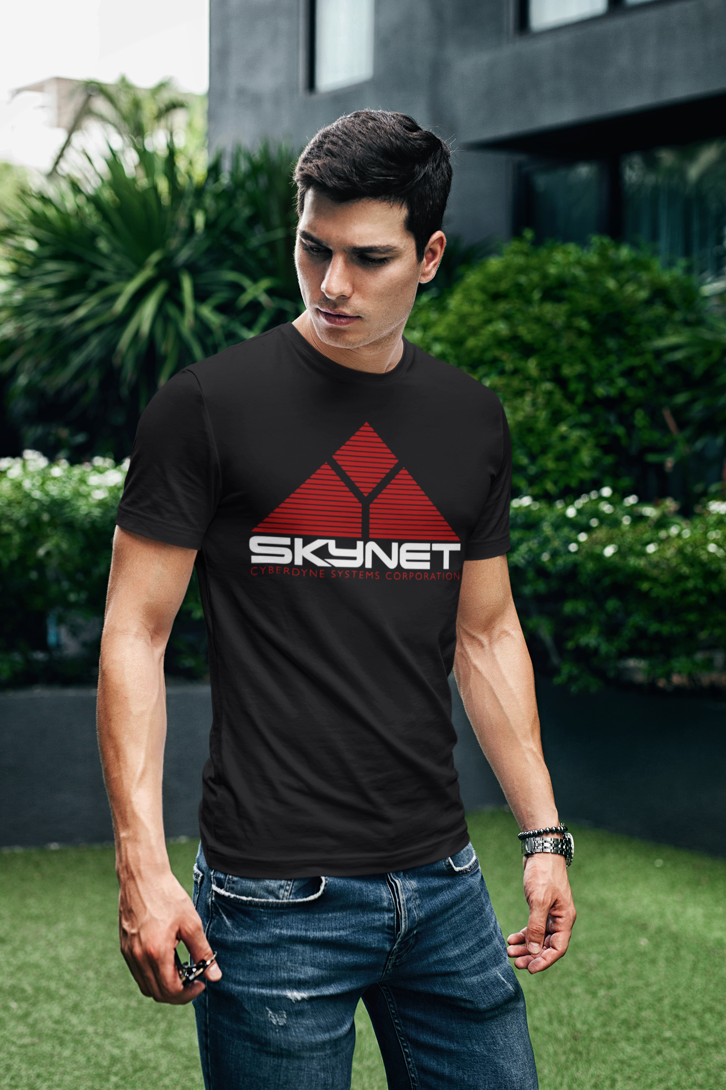 Skynet Logo T-Shirt | Sci-Fi AI Corporation graphic tee