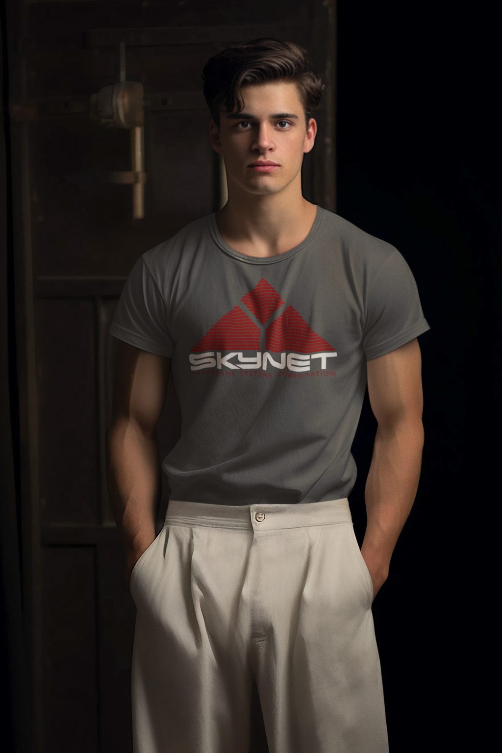 Skynet Logo T-Shirt | Sci-Fi AI Corporation graphic tee