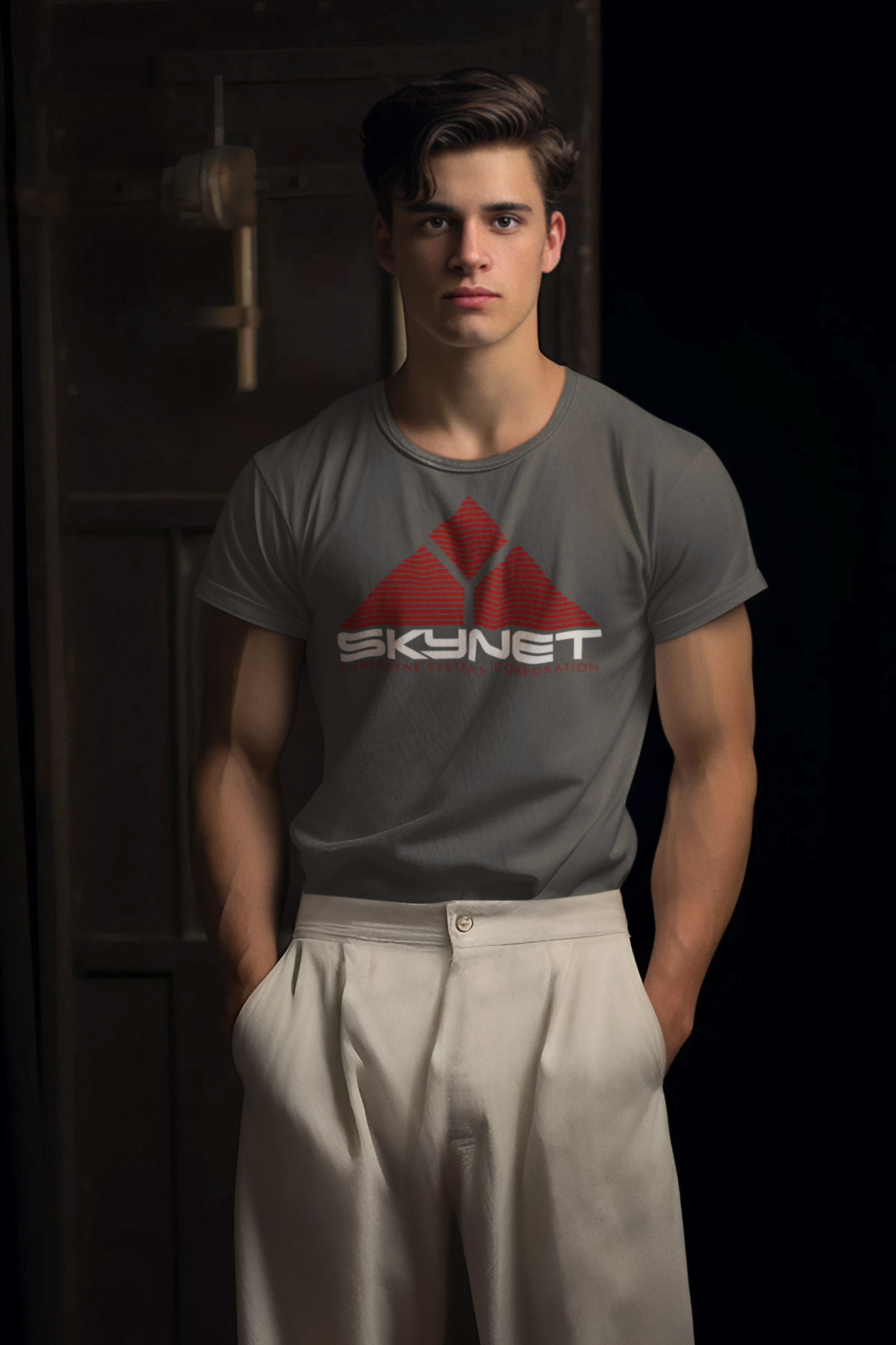 Skynet Logo T-Shirt | Sci-Fi AI Corporation graphic tee