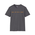 Shall We Play a Game? Amber CRT Text T-Shirt | WarGames Retro AI Tee