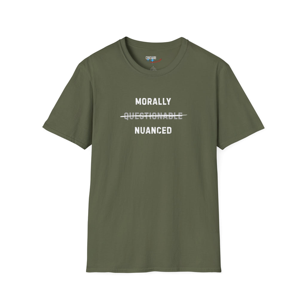 Morally ~Questionable~ Nuanced T-Shirt | Black Tee