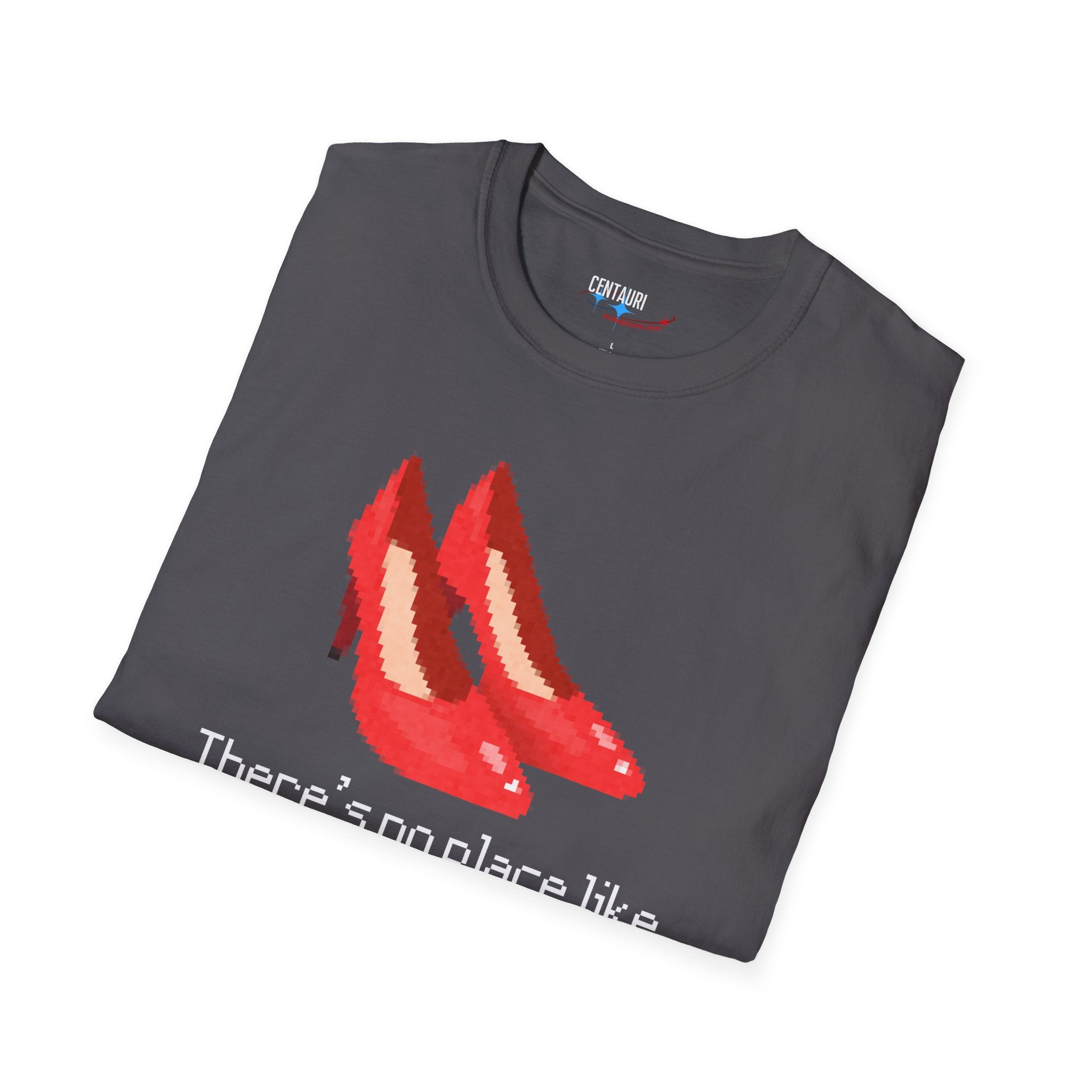 Pixelated Ruby Slippers Theres no place like 127.0.0.1 T-Shirt | Geek Wizardry