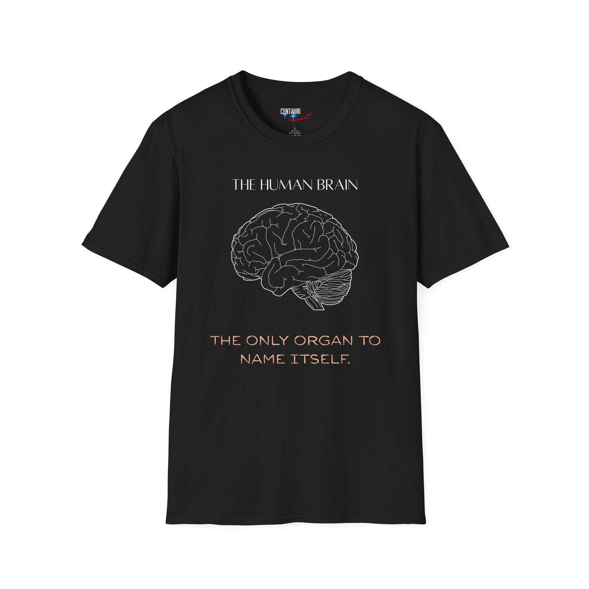 The Human Brain illustration T-Shirt | anatomy, science quote