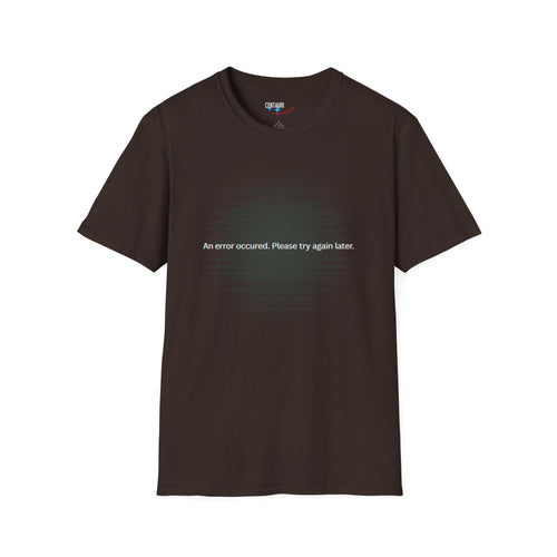 An Error Occurred T-Shirt | Glitch Tech Tee, Computer Message