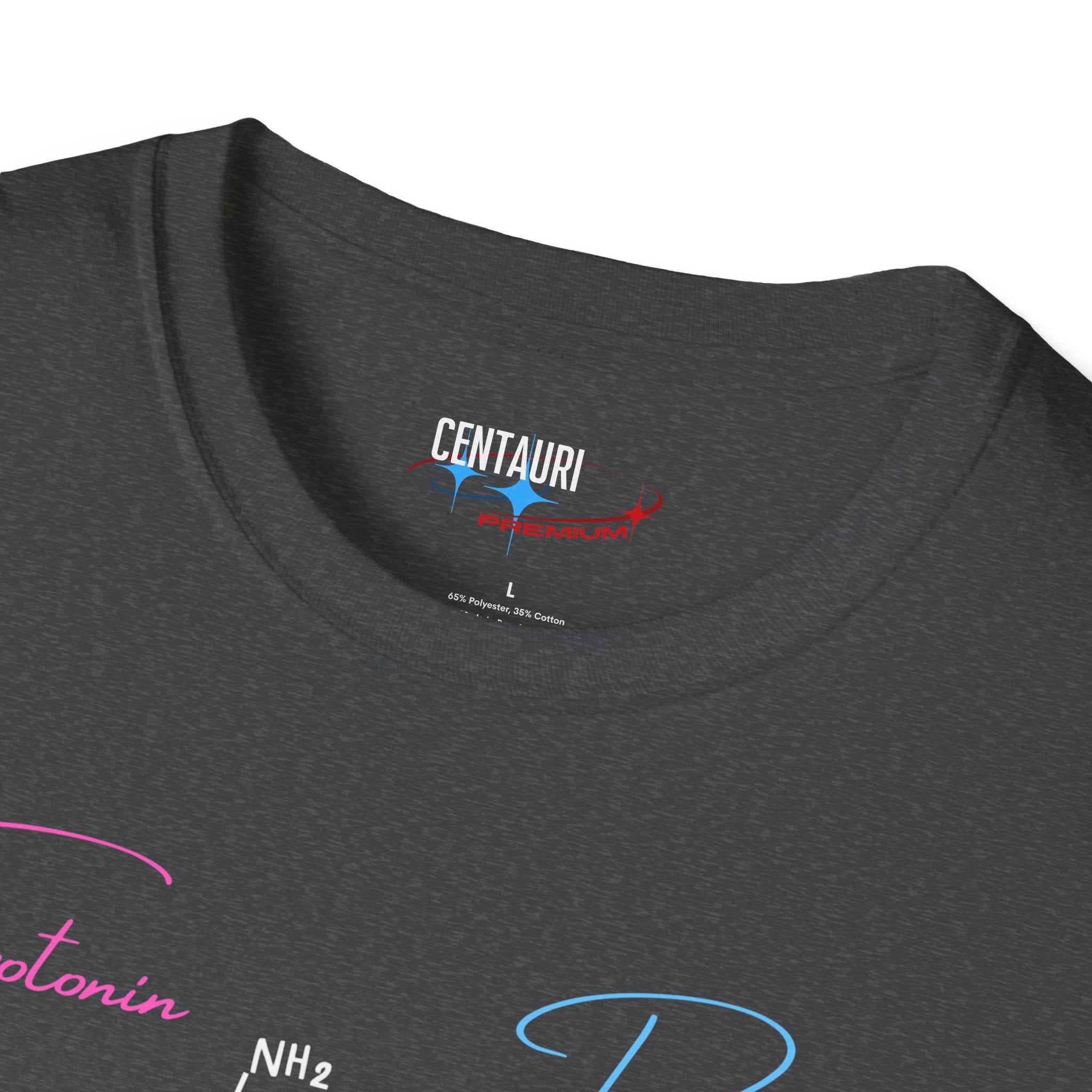 Serotonin and Dopamine molecular diagrams T-Shirt | Neuroscience chemistry tee