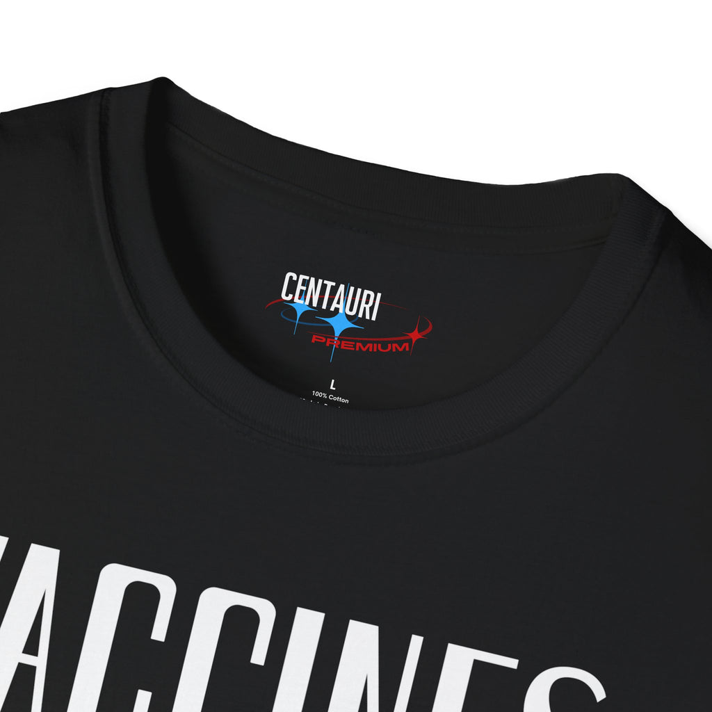 Vaccines Cause Adults T-Shirt | Retro Syringe Political Slogan